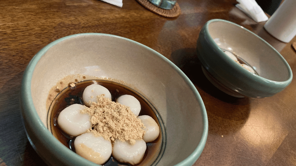 白玉きな粉黒蜜 | いちい Ichii Japanese Restaurant Bali Seminyak 