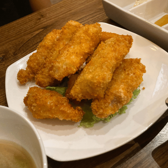 ささみ肉のゴールデンボンバー | Resto B べぇ ジャカルタ ブロックM 日本食レストラン・居酒屋