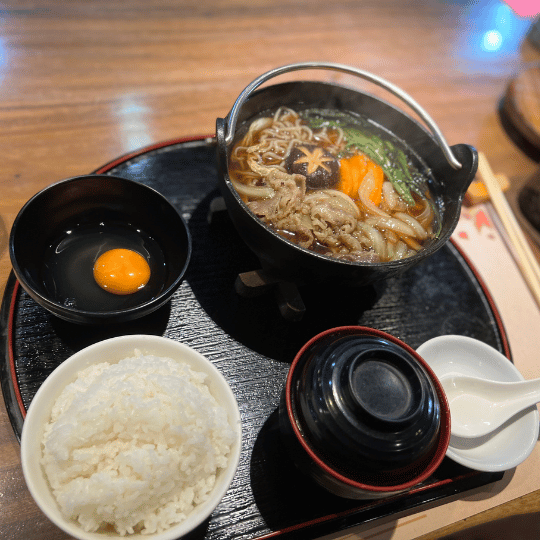 ランチセット(牛すき焼) | Tori hachi jakarta 鳥八 ジャカルタ ブロックM 日本食レストラン・居酒屋　