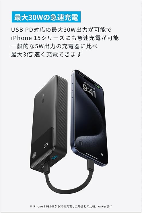 Anker Power Bank (20000mAh, 30W) | 海外旅行におすすめな大容量モバイルバッテリー