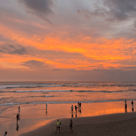 サンセット・夕焼けの様子 | エコービーチ(Echo Beach) バリ島 チャングー